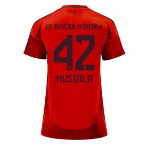 Bayern Munich Jamal Musiala #42 Dámské Domácí Dres 2024-25 Krátký Rukáv